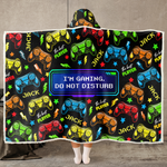 I'm Gaming Do Not Disturb The Best Player Custom Name - Personalized Blanket Hoodie 1