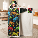 I'm Gaming Do Not Disturb The Best Player Custom Name - Personalized Blanket Hoodie 4