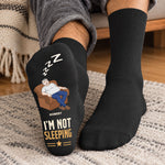I’m Not Sleeping I’M Just Resting My Eyes - For Him, Husband, Dad, Grandpa - Personalized Socks 2