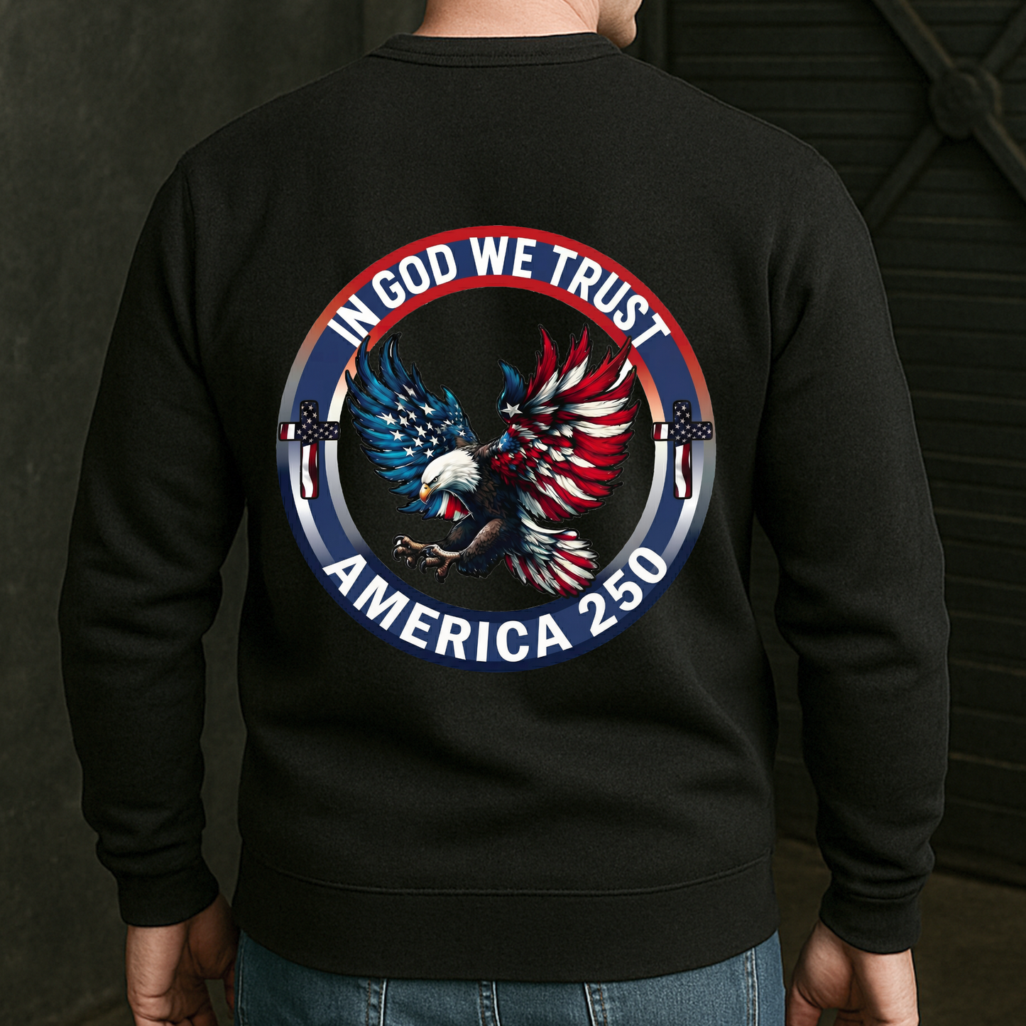 In God We Trust America 250 - Back Printed Shirt
