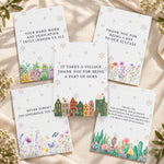 It Takes A Village Thank You Gift For Teacher Appreciation, Coworkers, Boss, Team - Personalized Cards 1