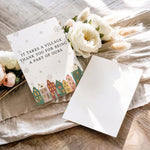 It Takes A Village Thank You Gift For Teacher Appreciation, Coworkers, Boss, Team - Personalized Cards 4