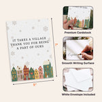 It Takes A Village Thank You Gift For Teacher Appreciation, Coworkers, Boss, Team - Personalized Cards 5