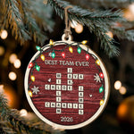 It’s Not Just The Work, It’s The People Who Make The Difference - Custom Crossword Names - Personalized Ornament 2