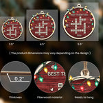 It’s Not Just The Work, It’s The People Who Make The Difference - Custom Crossword Names - Personalized Ornament 4