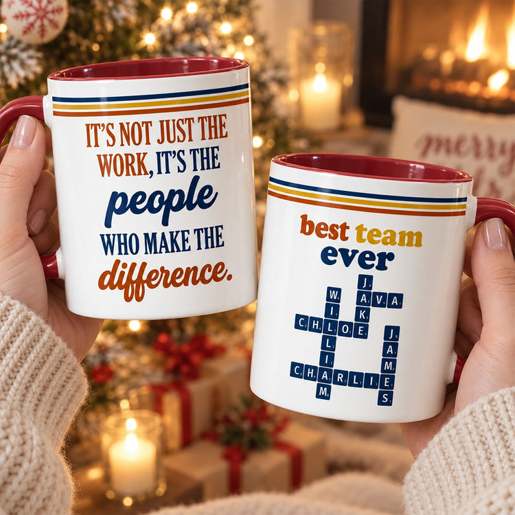 It's The People Who Make The Difference Gifts For Coworkers - Personalized Mug 1