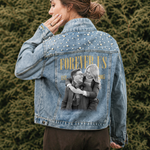 I've Got Your Back Always Forever Us Custom Photo Gifts For Wife Girlfriend - Personalized Denim Jacket 1