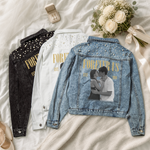 I've Got Your Back Always Forever Us Custom Photo Gifts For Wife Girlfriend - Personalized Denim Jacket 2