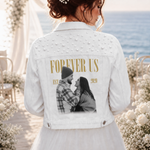 I've Got Your Back Always Forever Us Custom Photo Gifts For Wife Girlfriend - Personalized Denim Jacket 3