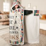 Just A Girl Who Loves Book, Gift For Daughter Granddaughter - Personalized Blanket 3