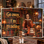 Just A Girl Who Loves Reading Books - Personalized Blanket 2