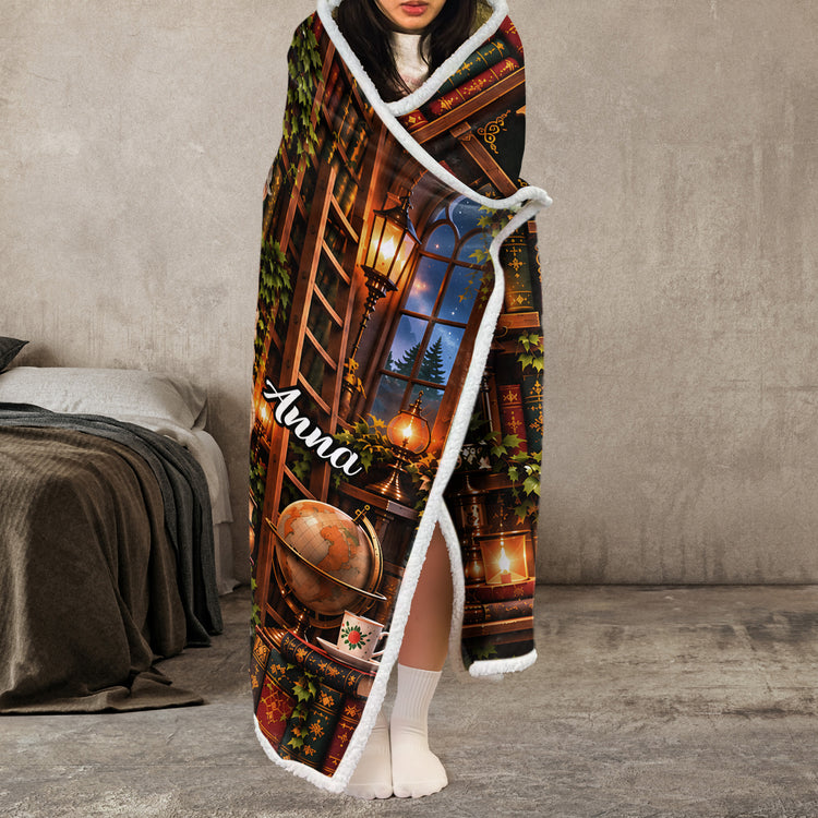 Just A Girl Who Loves Reading Books - Personalized Blanket 5