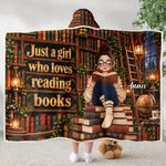 Just A Girl Who Loves Reading Books - Personalized Blanket 6