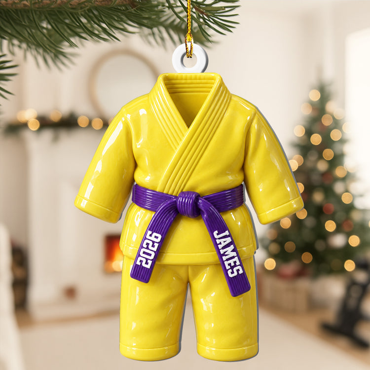 Karate Kid - Custom Name Belt & Name - 3D Printed - Personalized Ornament 4