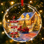 Family Christmas Custom Name Sign - Personalized Ornament 1