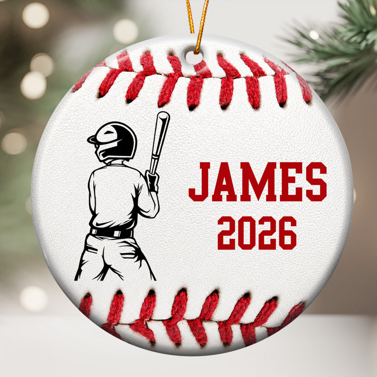 Keepsake Gift For Baseball Softball Lover - Personalized Ornament 3