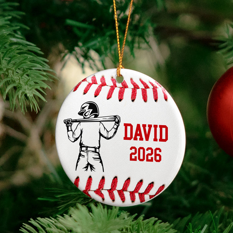 Keepsake Gift For Baseball Softball Lover - Personalized Ornament 5