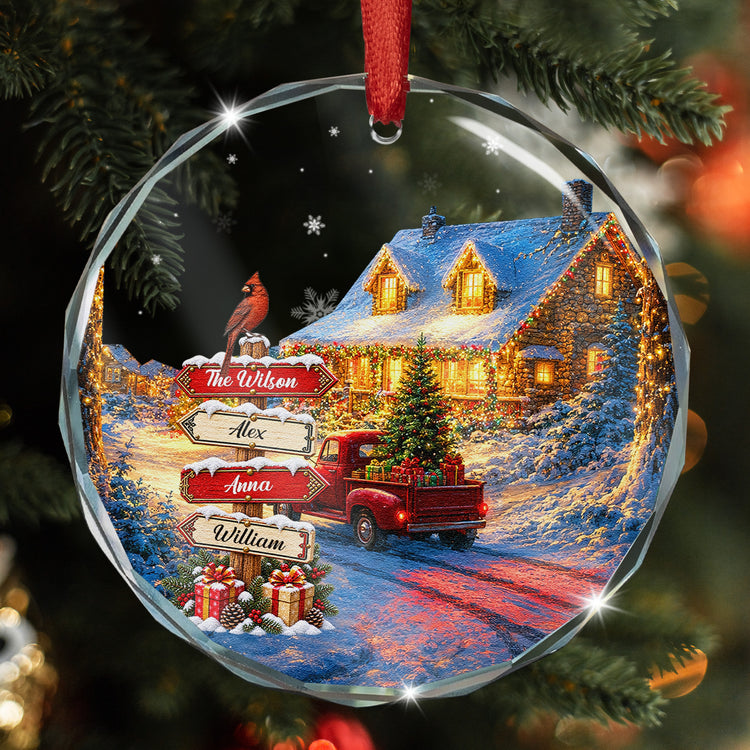 Family Christmas Custom Name Sign - Personalized Ornament 6
