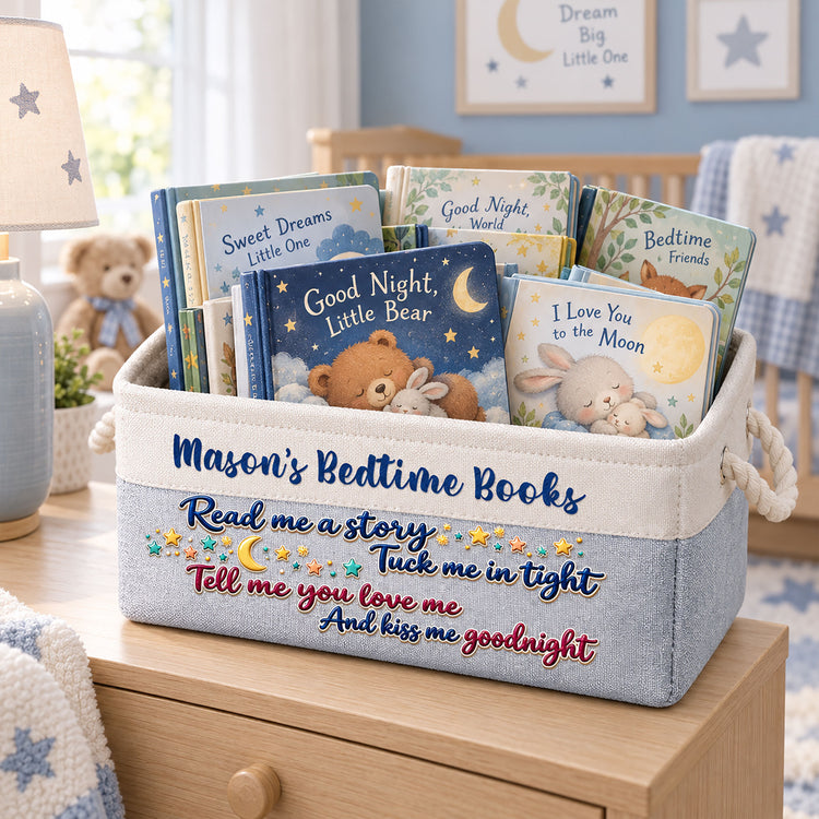 Kid Bedtime Stories - Personalized Storage Basket 2