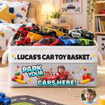 Kid Car Toy Room Decor - Personalized Storage Basket 1