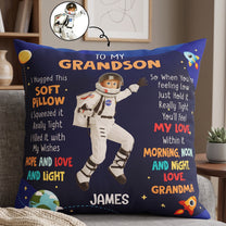 Kid Cartoon Character Hug This Gift - Personalized Pillow 1