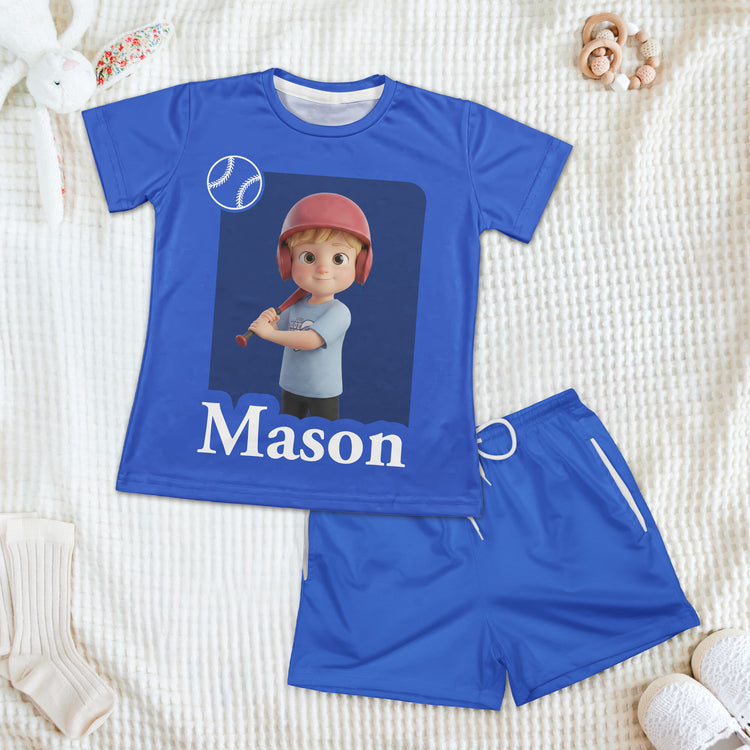 Kid Cartoon Character Toy Box - Personalized Kids Clothing Set 1