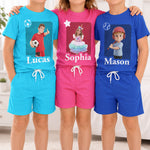 Kid Cartoon Character Toy Box - Personalized Kids Clothing Set 2
