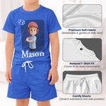 Kid Cartoon Character Toy Box - Personalized Kids Clothing Set 4