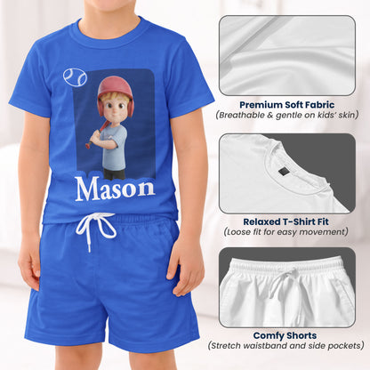 Kid Cartoon Character Toy Box - Personalized Kids Clothing Set 4