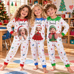 Kid Cartoon Version Christmas - Personalized Pajamas 1