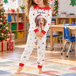 Kid Cartoon Version Christmas - Personalized Pajamas 2