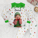 Kid Cartoon Version Christmas - Personalized Pajamas 4