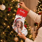 Kid Cartoon Version Christmas - Personalized Stocking 4