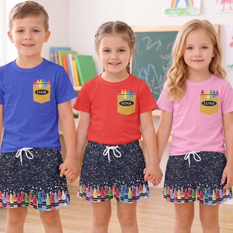 Kid Crayon Design - Personalized Kids Clothing Set 3