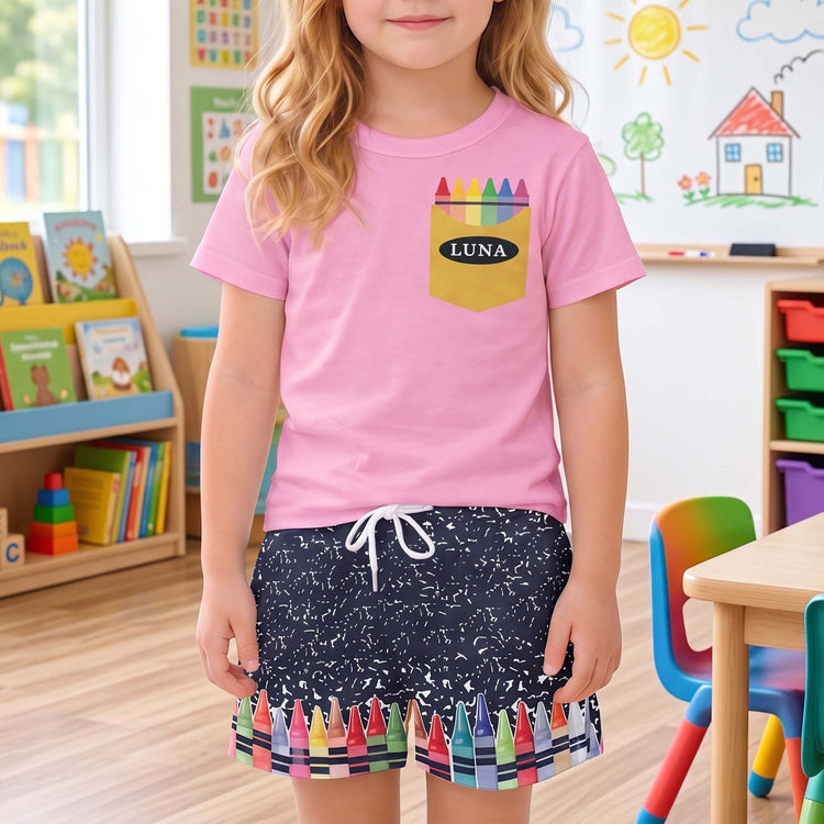 Kid Crayon Design - Personalized Kids Clothing Set 4