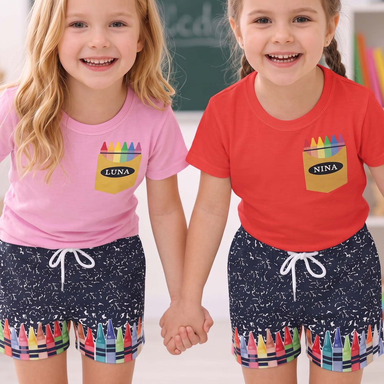 Kid Crayon Design - Personalized Kids Clothing Set 6