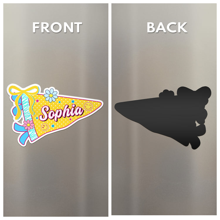 Kid Custom Name Pennant Locker - Personalized Magnet 4