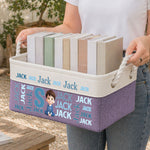 Kid Name Pattern - Personalized Storage Basket 3