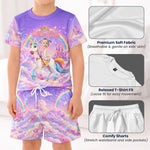Kid Princess Riding Unicorn Custom Photo - Personalized Kids Clothing Set 5