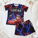 Kid Racing Custom Photo - Personalized Kids Clothing Set 2