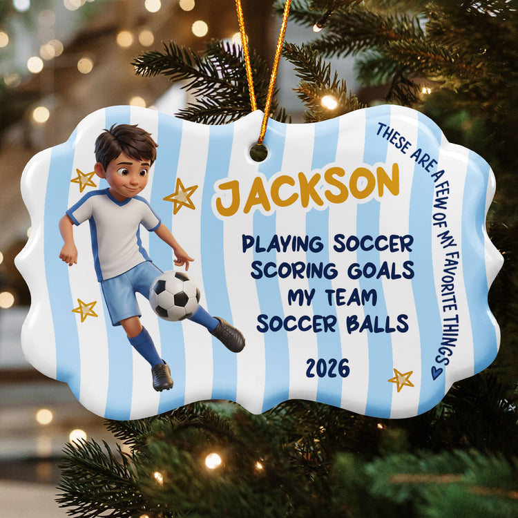 Kids Favorite Things Christmas Keepsake - Personalized Ornament 1