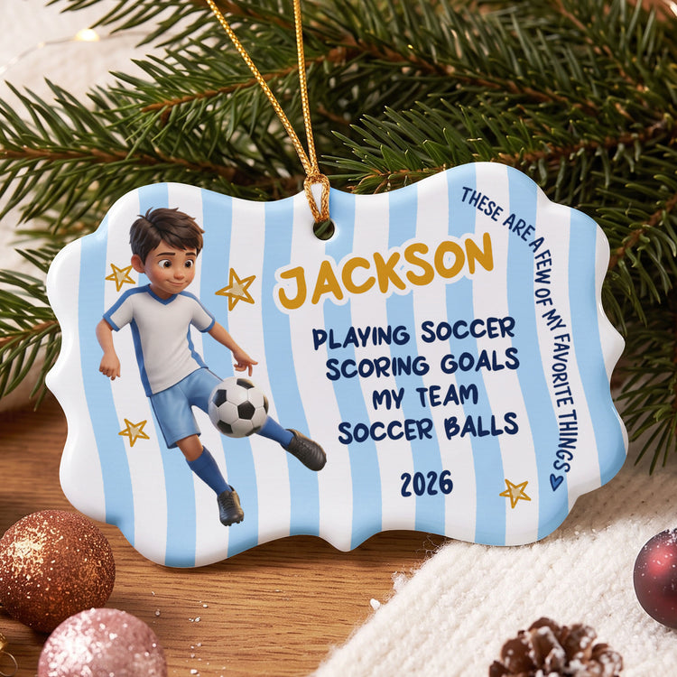 Kids Favorite Things Christmas Keepsake - Personalized Ornament 3