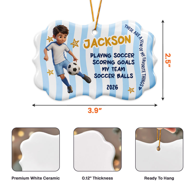 Kids Favorite Things Christmas Keepsake - Personalized Ornament 6