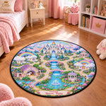Kids Girl Theme Room Decor - Personalized Quilted Mat 4