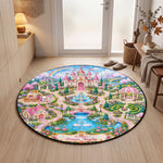 Kids Girl Theme Room Decor - Personalized Quilted Mat 6