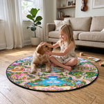 Kids Girl Theme Room Decor - Personalized Quilted Mat 7