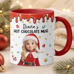 Kid'S Hot Chocolate Cartoon Version Christmas - Personalized Mug 3