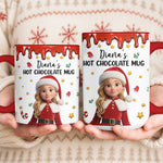 Kid'S Hot Chocolate Cartoon Version Christmas - Personalized Mug 4