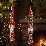 Knitted Pattern Custom Name Christmas Family Keepsake Gift - Personalized Ornament 2