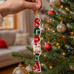 Knitted Pattern Custom Name Christmas Family Keepsake Gift - Personalized Ornament 4